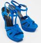 Yves Saint Laurent Vintage Pre-owned Suede sandals Blue Dames - Thumbnail 4