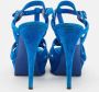 Yves Saint Laurent Vintage Pre-owned Suede sandals Blue Dames - Thumbnail 5