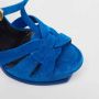 Yves Saint Laurent Vintage Pre-owned Suede sandals Blue Dames - Thumbnail 7