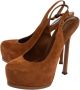 Yves Saint Laurent Vintage Pre-owned Suede sandals Brown Dames - Thumbnail 3