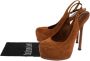 Yves Saint Laurent Vintage Pre-owned Suede sandals Brown Dames - Thumbnail 7