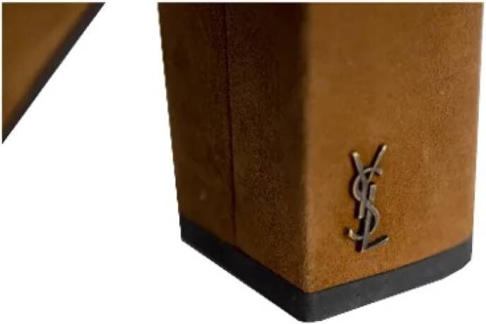 Yves Saint Laurent Vintage Pre-owned Suede sandals Brown Dames