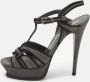Yves Saint Laurent Vintage Pre-owned Suede sandals Gray Dames - Thumbnail 2