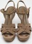 Yves Saint Laurent Vintage Pre-owned Suede sandals Gray Dames - Thumbnail 3