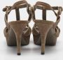 Yves Saint Laurent Vintage Pre-owned Suede sandals Gray Dames - Thumbnail 5