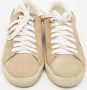 Yves Saint Laurent Vintage Pre-owned Suede sneakers Beige Dames - Thumbnail 3