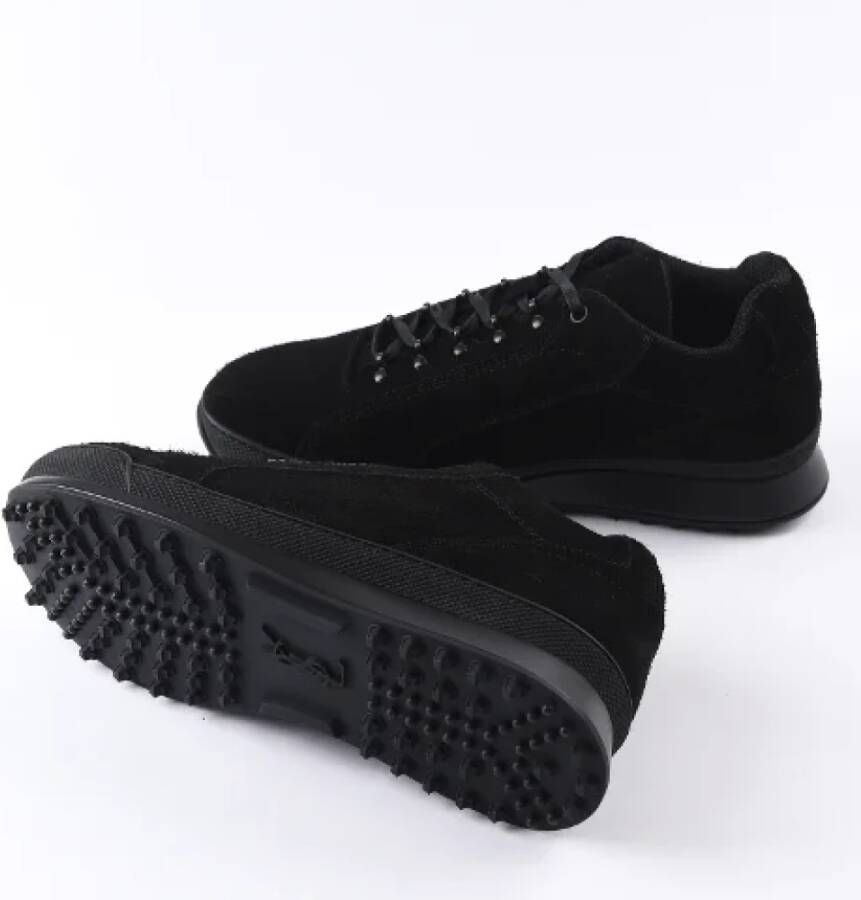 Yves Saint Laurent Vintage Pre-owned Suede sneakers Black Dames