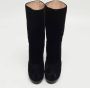 Yves Saint Laurent Vintage Pre-owned Velvet boots Black Dames - Thumbnail 3