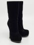 Yves Saint Laurent Vintage Pre-owned Velvet boots Black Dames - Thumbnail 4