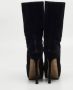 Yves Saint Laurent Vintage Pre-owned Velvet boots Black Dames - Thumbnail 5