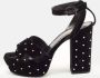 Yves Saint Laurent Vintage Pre-owned Velvet sandals Black Dames - Thumbnail 2