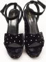 Yves Saint Laurent Vintage Pre-owned Velvet sandals Black Dames - Thumbnail 3