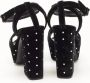 Yves Saint Laurent Vintage Pre-owned Velvet sandals Black Dames - Thumbnail 5
