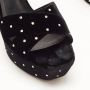 Yves Saint Laurent Vintage Pre-owned Velvet sandals Black Dames - Thumbnail 7