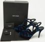 Yves Saint Laurent Vintage Pre-owned Velvet sandals Blue Dames - Thumbnail 9
