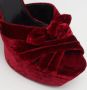 Yves Saint Laurent Vintage Pre-owned Velvet sandals Red Dames - Thumbnail 7