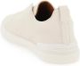 Z Zegna Slip-on sneakers met driedubbele stiksels van geolied leer White Heren - Thumbnail 3