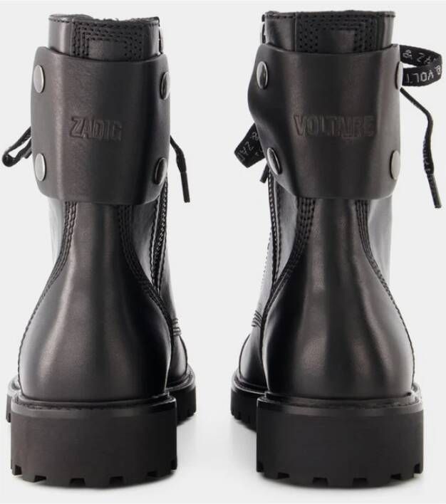 Zadig&Voltaire Joe enkellaarzen met veters Zwart - Foto 7