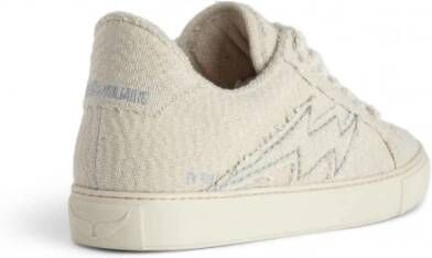 Zadig & Voltaire Stijlvolle Sneakers voor Mannen en Vrouwen Beige Dames