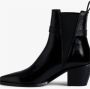 Zadig & Voltaire Vintage leren enkellaarzen met C-gesp Black Dames - Thumbnail 4