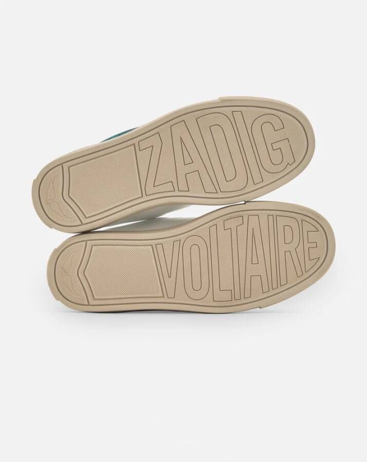 Zadig & Voltaire Witte Flash Metal Sneakers White Dames