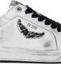 Zadig & Voltaire Witte Leren Vleugeldetail Sneakers - Thumbnail 2