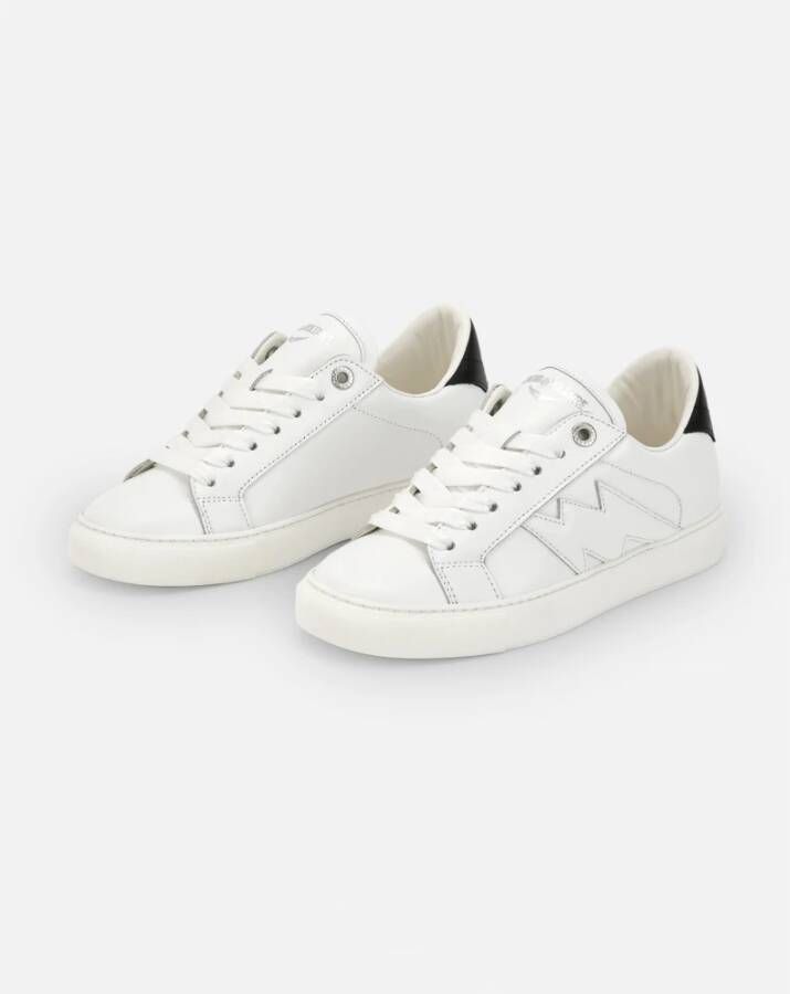 Zadig & Voltaire Witte Sneakers Flash Smooth White Dames