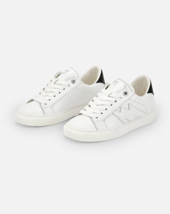 Zadig & Voltaire Witte Sneakers Flash Smooth White Dames