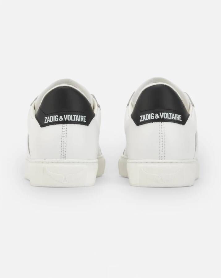 Zadig & Voltaire Witte Sneakers Flash Smooth White Dames