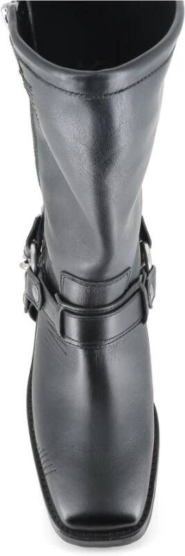 Zadig & Voltaire Zwarte hoge laarzen met vierkante neus Black Dames