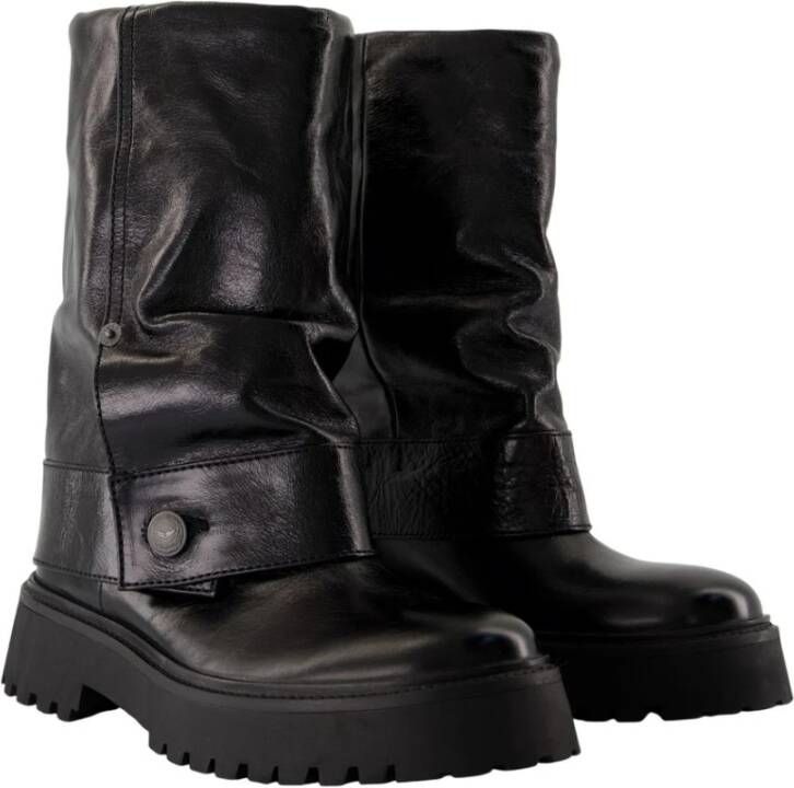 Zadig & Voltaire Zwarte Leren Enkellaarzen