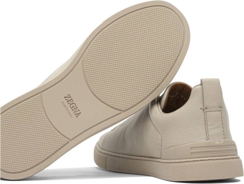 Zegna Beige Sneakers voor Mannen Aw25