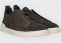 Zegna Beige Suède Instap Sneakers - Thumbnail 2