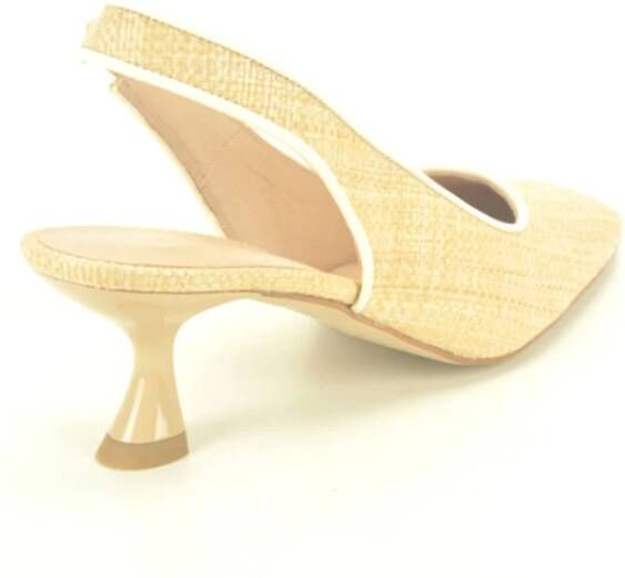 Zinda Raffia Stijl Beige Dames