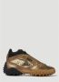 Eytys Metallic Leren Sneakers met Logo Patch Yellow Heren - Thumbnail 7