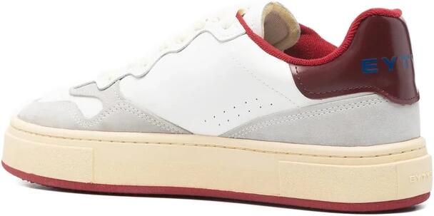 Eytys Witte Leren Sneakers Veterschoenen