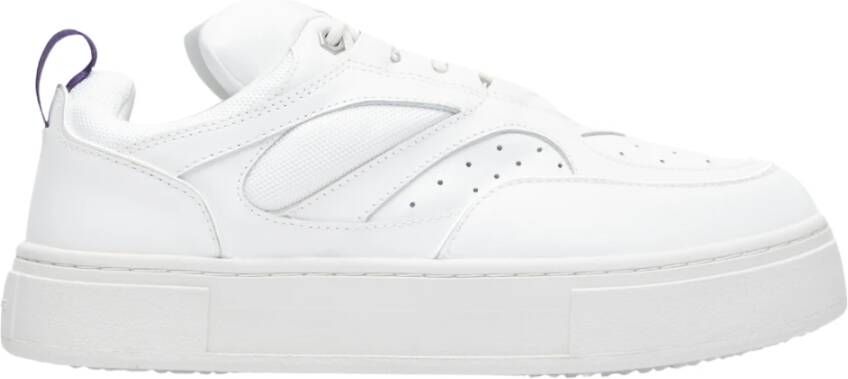 Eytys Logo Ingelegde Leren Sneakers White