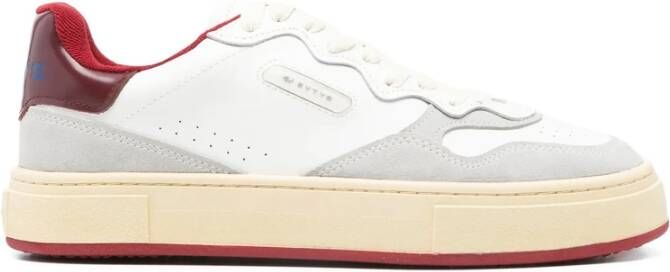 Eytys Witte Leren Sneakers Veterschoenen