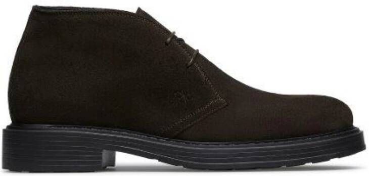 Fabi Donkerbruine Velours Enkellaarzen - Foto 2