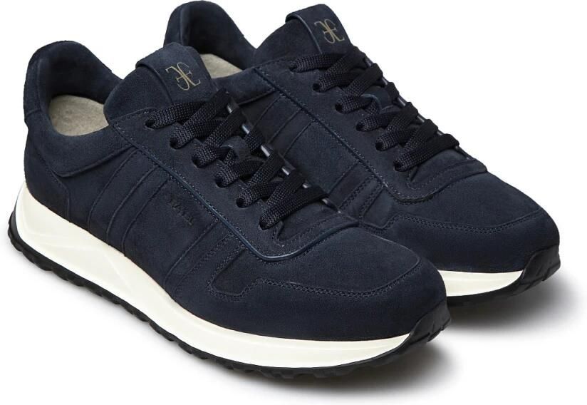 Fabi Blauwe Suède Horizon Sneaker