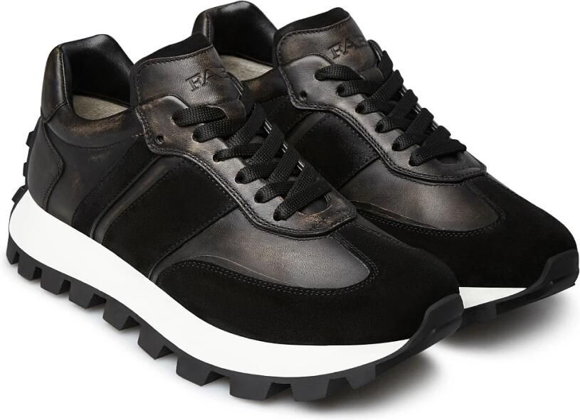 Fabi Cortina Sneakers van kalfsleer en velours