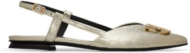 Fabi Grijze Slangenprint Leren Slingback Schoenen - Foto 3