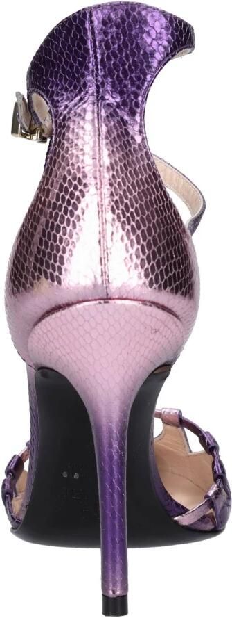 Fabi Leren pumps met python effect