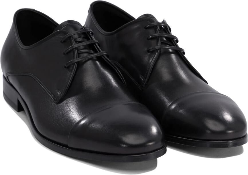 Fabi Zwarte Leren Veterschoenen - Foto 3