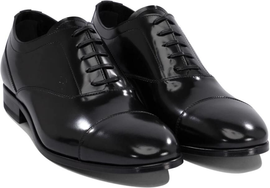 Fabi Zwarte Veterschoenen van Leer - Foto 2
