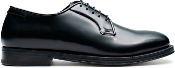 Fabi Heren Leren Lage Schoenen Zwart Black Heren