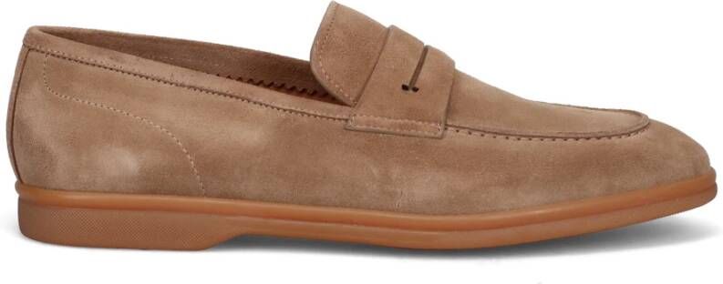 Fabi Klassieke Beige Suède Mocassin Beige Heren