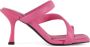 Fabi Leren hoge hak sandalen Pink Dames - Thumbnail 1