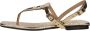 Fabi Platte leren teenslippers - Thumbnail 1