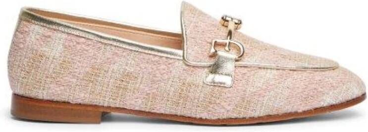 Fabi Roze Bouclé Loafers
